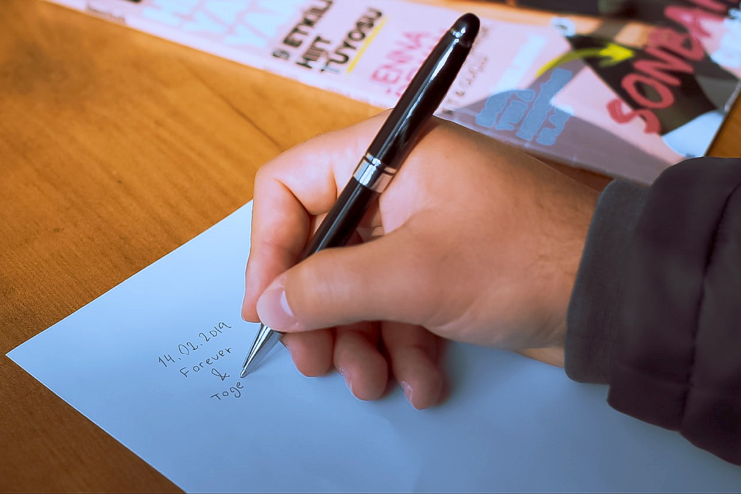 write your engraving note