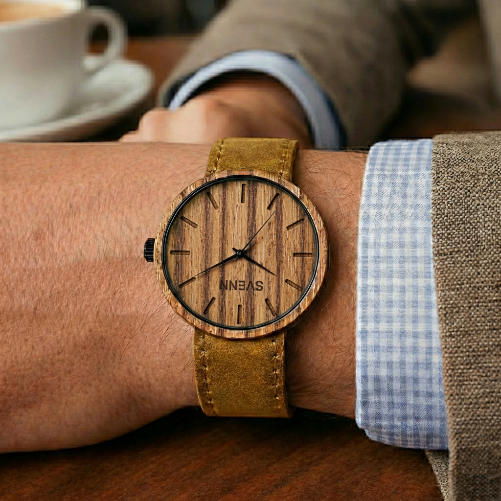 Eşe yıldönümü sürprizi için kişiye özel olarak hazırlanabilen ahşap saat.