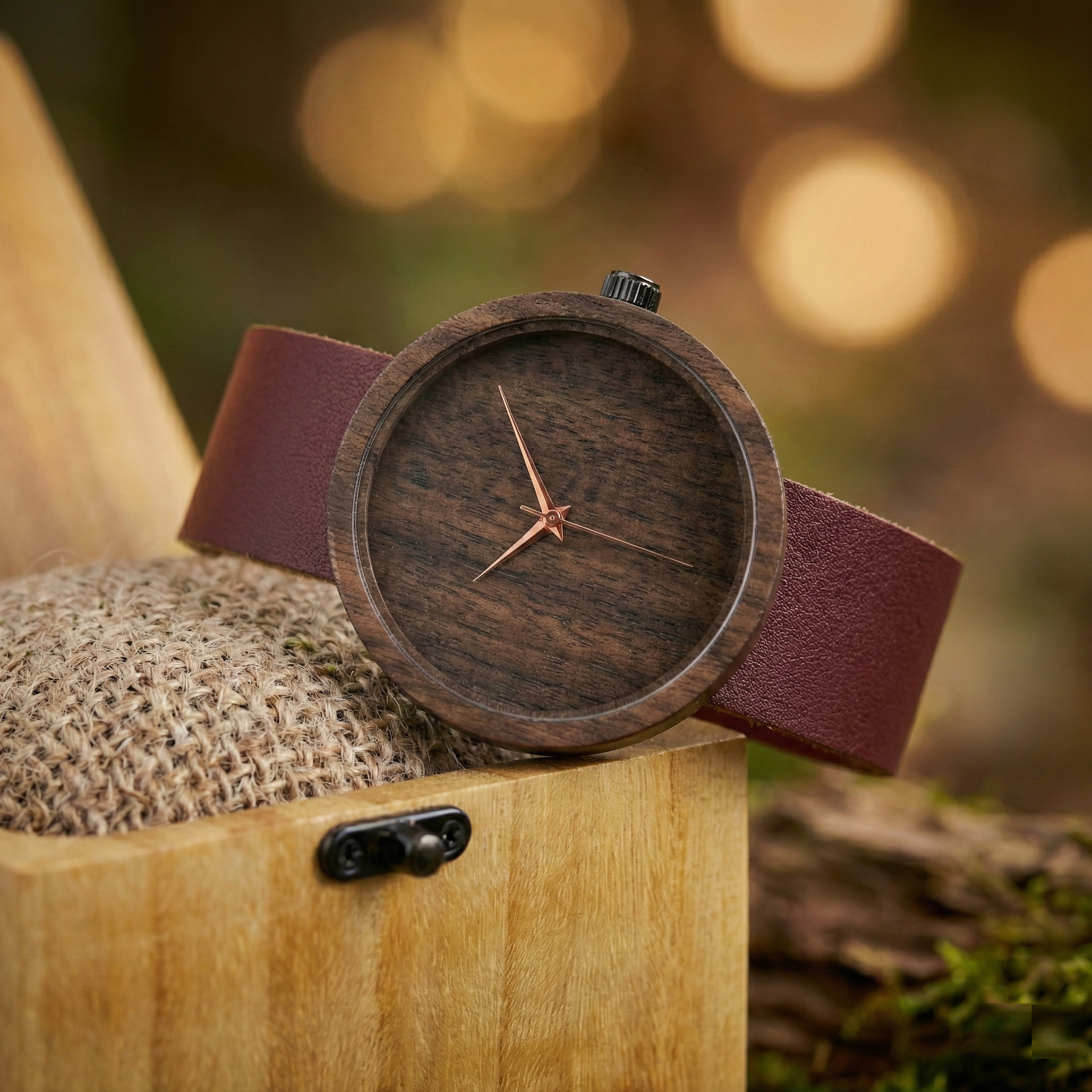 Özel armağan için PURE GAELIC ceviz ağacı saat