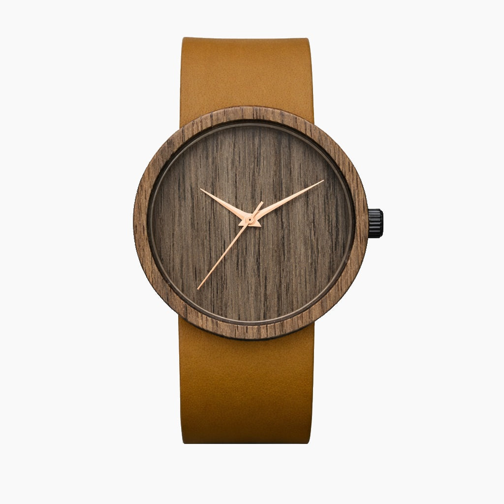 Svenn Pure Affogato modeli; ceviz ağacı gövdesi ve minimalist kadranıyla gün boyu konfor sunan zarif ve hafif kadın saati.