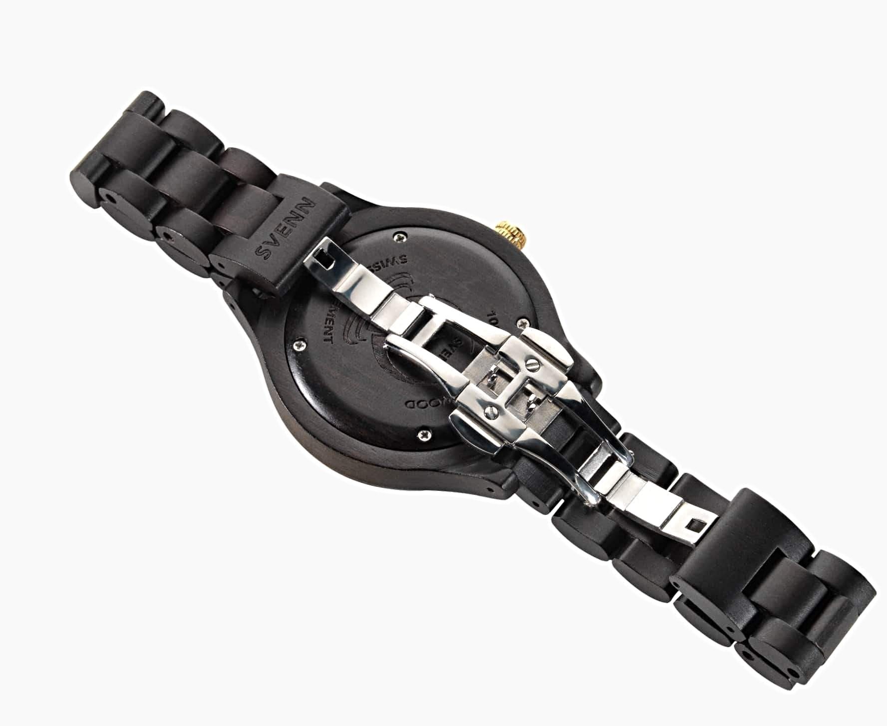 Black Ahşap Kol Saati Arka Yüzü