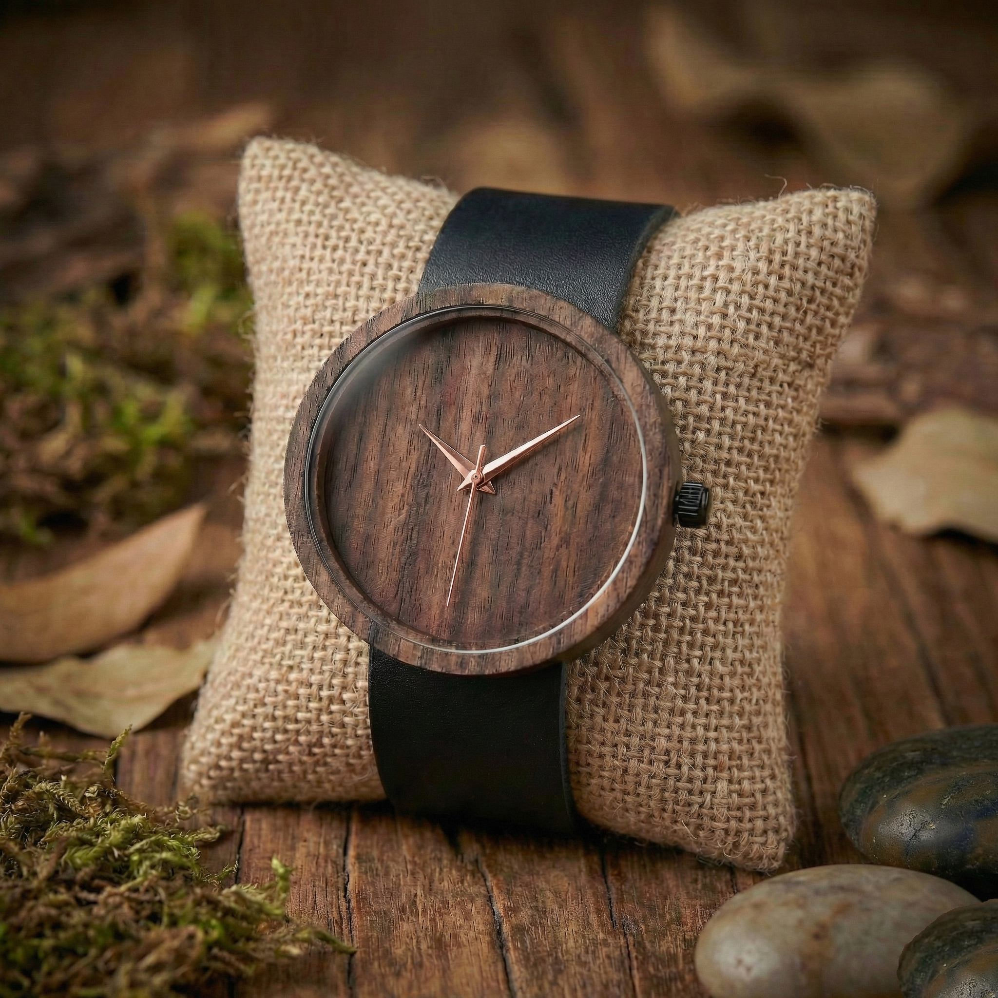 Ofis şıklığını tamamlayan SVENN MINIMALIST DOPPIO ahşap kol saati , kişiye özel yazı/engraving yapılabilir.