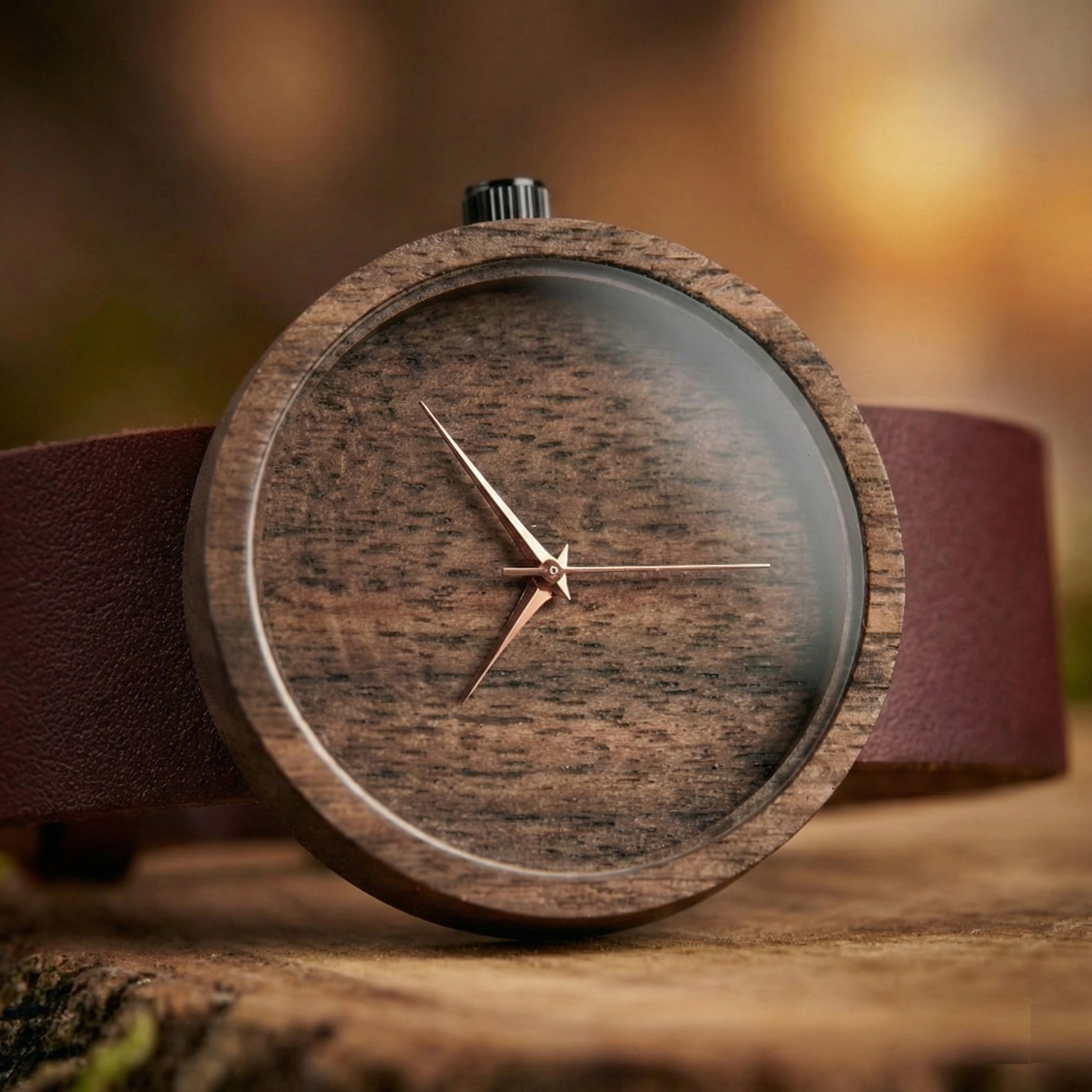 Retro stil ceviz ağacı PURE GAELIC kol saati